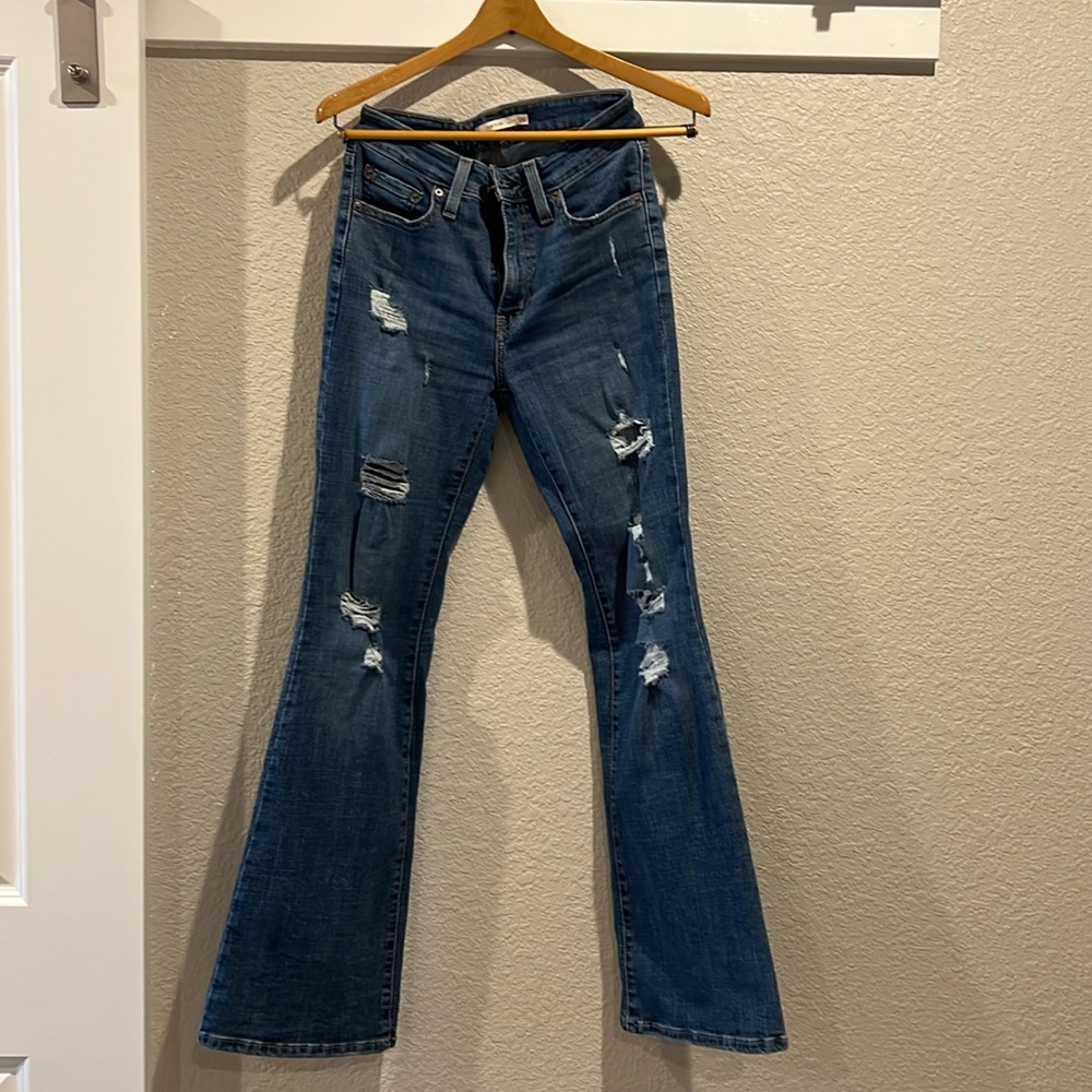 Levi’s distressed 726 flares